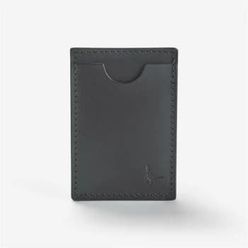 Jack Wills Rainham Leather Card Holder - Black