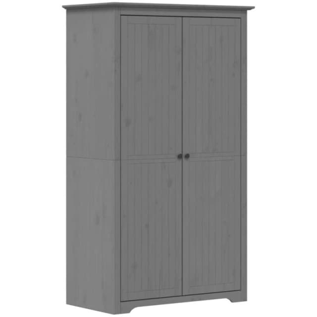 Vidaxl Wardrobe Bodo Grey 101X52X176.5cm Solid Wood Pine, Grey 355061