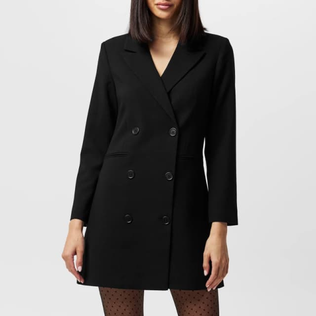 French Connection Whisper Blazer Dress - Black 6