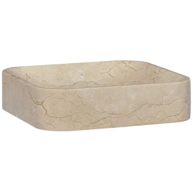 VIDAXL Sink Cream 40x40x10cm Marble Vidaxl 8720286300916