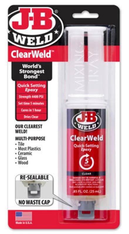 Netagon J-B Weld Clearweld Epoxy Syringe