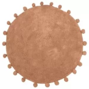 Furn Circle Pom Pom Bath Mat (One Size) (Pecan)