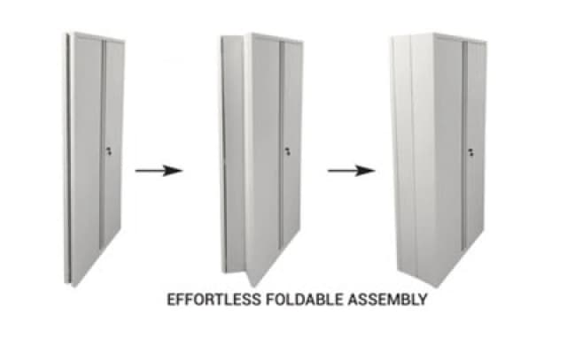 Phoenix SCF Series 2 Door 4 Shelf Steel Storage Cupboard With Key Lock EXR54186PH