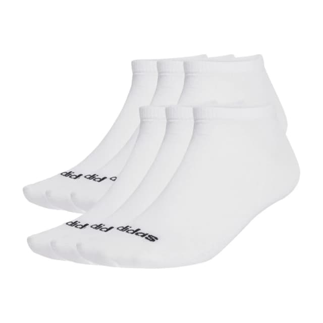 Adidas Football Socks adidas Linear Crew (x6) Blanc Unisex 40/42