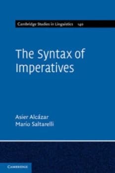 The Syntax of Imperatives by Asier Alczar Hardback