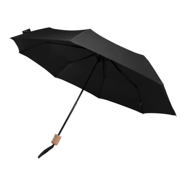 Floso Mens Dane RPET Folding Umbrella in Black Male