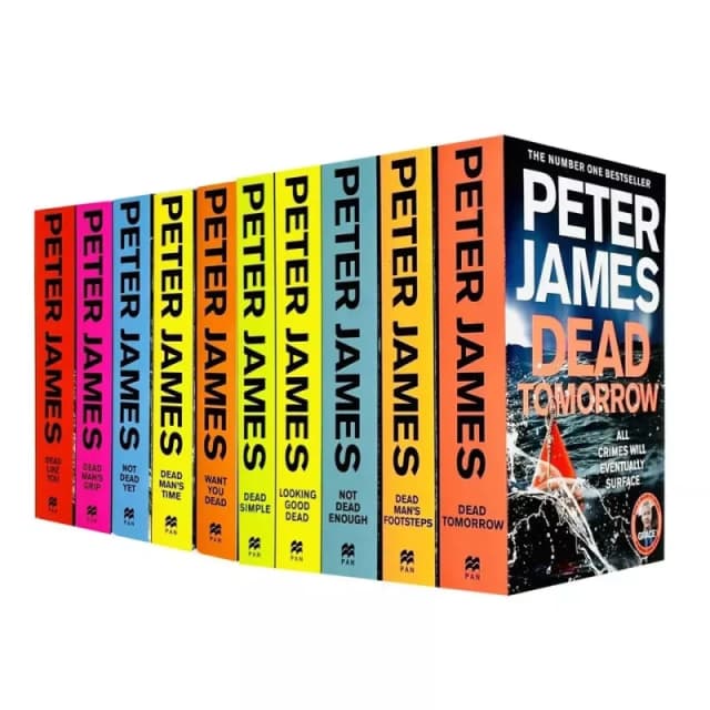 Roy Grace Series 1-10 Collection Peter James Dead Simple Looking Good Dead Not Dead Enough Peter James Books