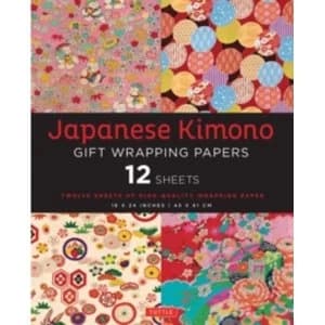 Japanese Kimono Gift Wrapping Papers : 12 Sheets of High-Quality 18 x 24" Wrapping Paper