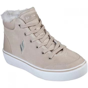 Skechers High Top Trainers - Natural