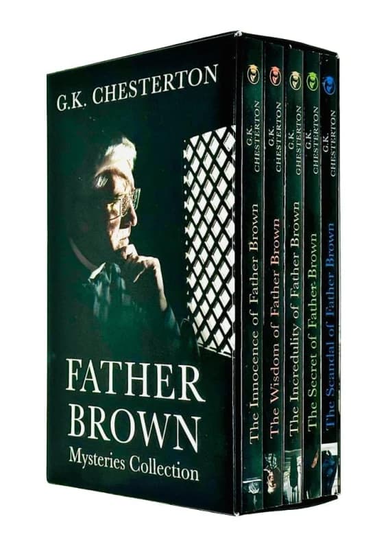 Father Brown Mysteries Collection 5 Books Box Set By G.K Chesterton Innocence, Wisdom, Incredulity, Secret & Scandal G.K Chesterton Books