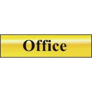 ASEC Office 200mm x 50mm Self Adhesive Sign