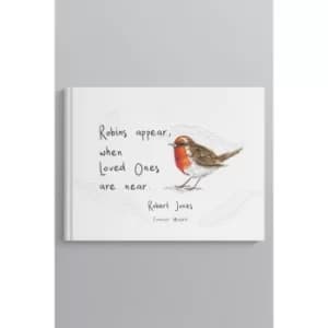 Personalised Robin Book of Condolence