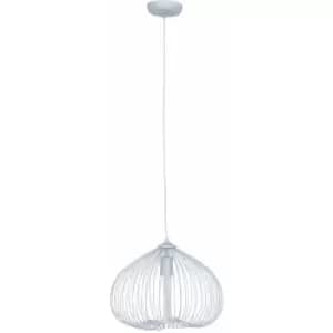 1 Bulb Silver Finish Pendant Light Contemporary Style Ceiling Light For Living Room Dining Room Bedroom And Hallway Silver Finish Sleek Design 38 x