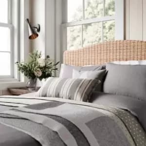 Helena Springfield Denim Look Kingsize Duvet Cover Set, Grey