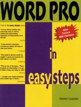 Wordpro in Easy Steps by S Copestake Paperback