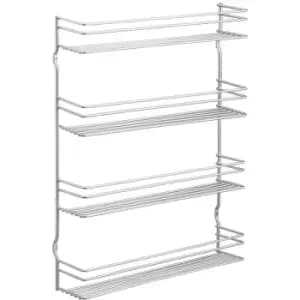 Metaltex 4-tier Wall Spice Rack Pepito Silver - Silver