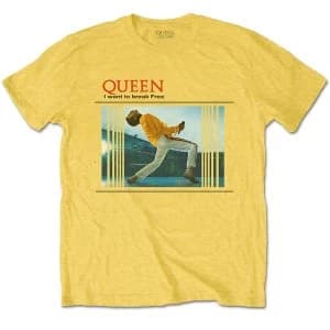 Queen - Break Free Unisex Large T-Shirt - Yellow