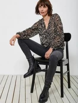 Mint Velvet Mint Velvet Roseale Print Ruffle Sleeve Boho Blouse