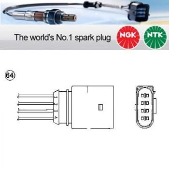 1x NGK NTK Oxygen O2 Lambda Sensor OZA510-V7 OZA510V7 (1886)