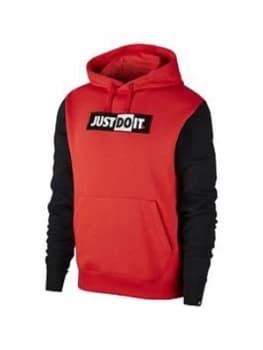 Nike Jdi Logo Hoodie - Red/Black
