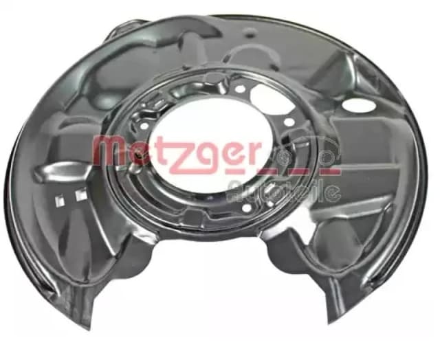 METZGER 6115006 Brake Disc Back Plate Rear Axle Right Sheet Steel Splash Panel,brake disc (1330)