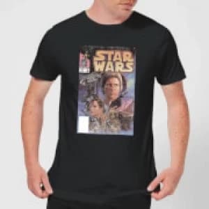Star Wars Classic Comic Book Cover Mens T-Shirt - Black