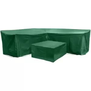 Acorn Corner L Shape Dining Cover Set in Green
