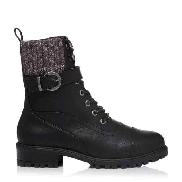 Head Over Heels by Dune Black 'Prenna' Mid Biker Boots - 3