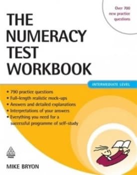 The Numeracy Test Workbook by Mike Bryon Paperback