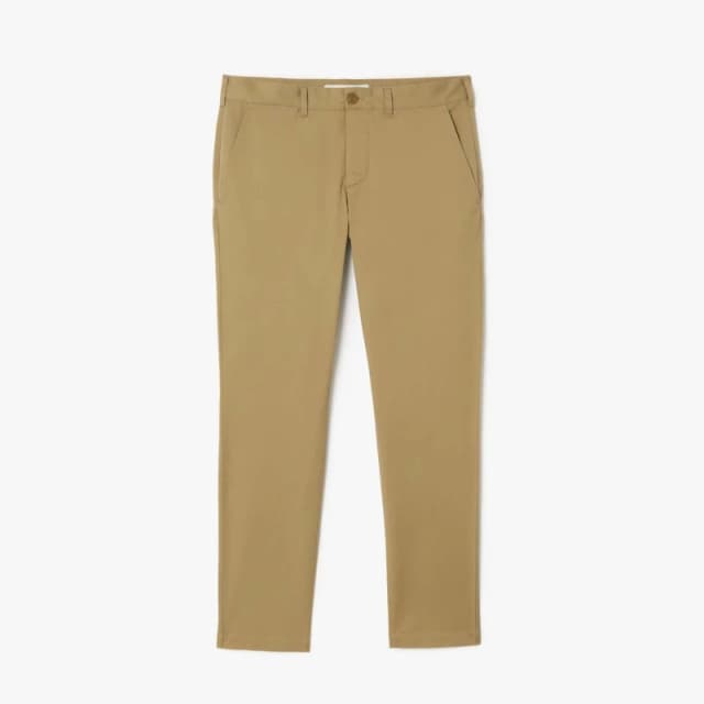 Lacoste Lightweight Slim-Fit Stretch Pants Beige male 42L