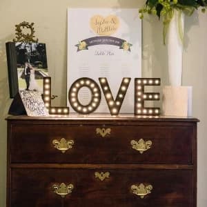 Locomocean Marquee Light-Up Letters - Love