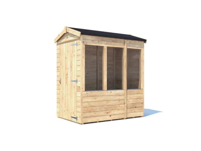 Dunster House Potting Shed Apex Roof W4' X D6' (W1.2M X D1.8M) Superfelt, Overlord Modular