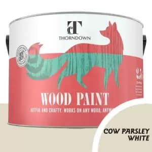 Thorndown Cow Parsley White Satin Interior and Exterior Wood Paint 2.5L