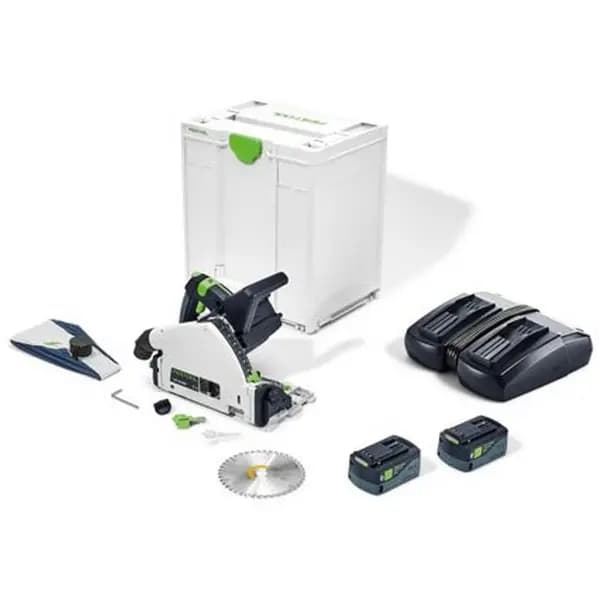 Festool TSC 55 KEB18v Cordless Plunge Saw 2 x 5ah Li-ion Charger Case