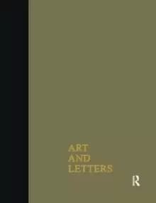 Art & Letters July-Winter 1918 : 2 Volumes