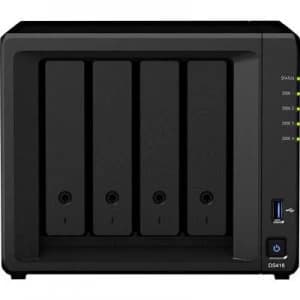 Synology DiskStation DS418 NAS Server casing 4 Bay 4K video support, USB 3.0 Front panel jack