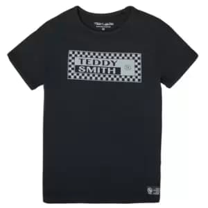 Teddy Smith T-VANY boys's Childrens T shirt in Black - Sizes 8 years,10 years,12 years,14 years,16 years
