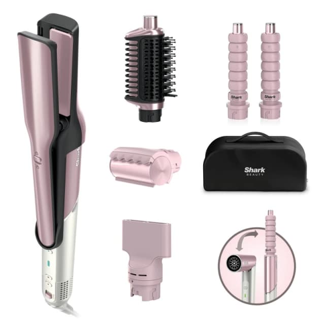 Shark Glam Ceramic & Air Styling and Drying System with FrizzFighter - Pink HD6051SUKPK HD6051SUKPK