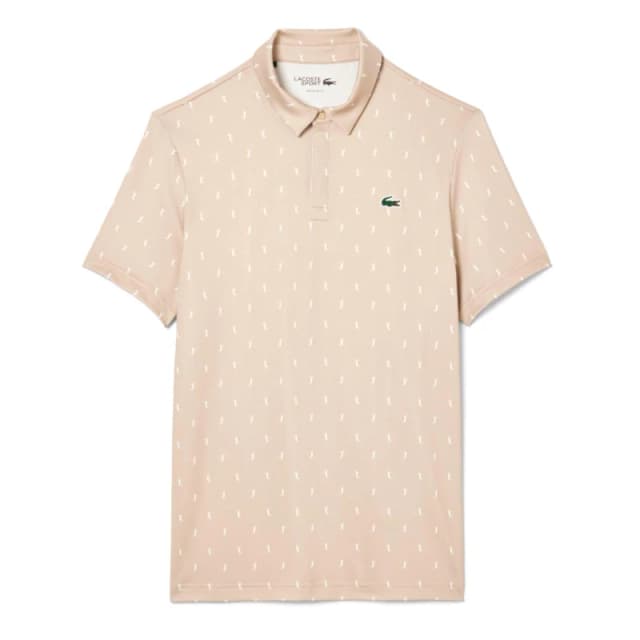 Lacoste Regular Fit UV Protect Golf Polo Shirt Beige male XS