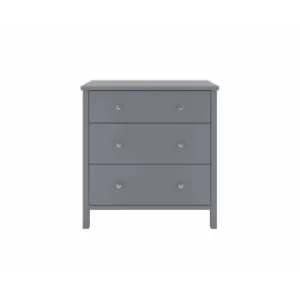 Steens Tromso 3 Drawer Chest of Drawers, Grey
