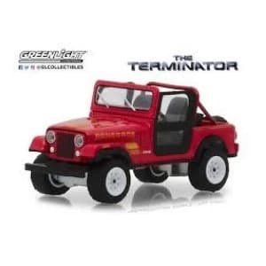 Terminator Diecast Model 1/18 1983 Jeep CJ-7 Renegade with Figure