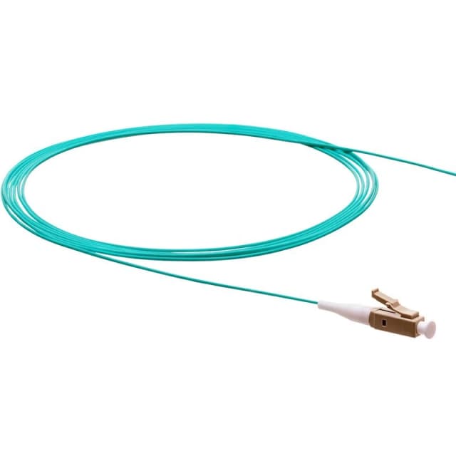 FDL 1M SIMPLEX LC PIGTAIL LEAD - 50/125um - OM3 AQUA Blue
