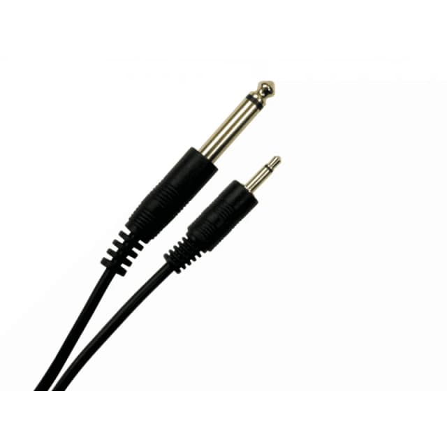 Cables Direct 2M6M3-002 audio cable 2m 3.5mm 6.35mm Black