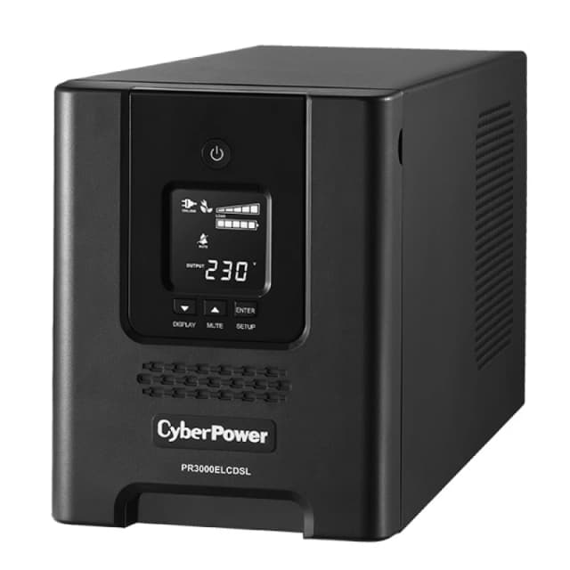 CyberPower CyberPower PR3000ELCDSL uninterruptible power supply (UPS) Line-Interactive 3 kVA 2700 W 9 AC outlet(s) PR3000ELCDSL