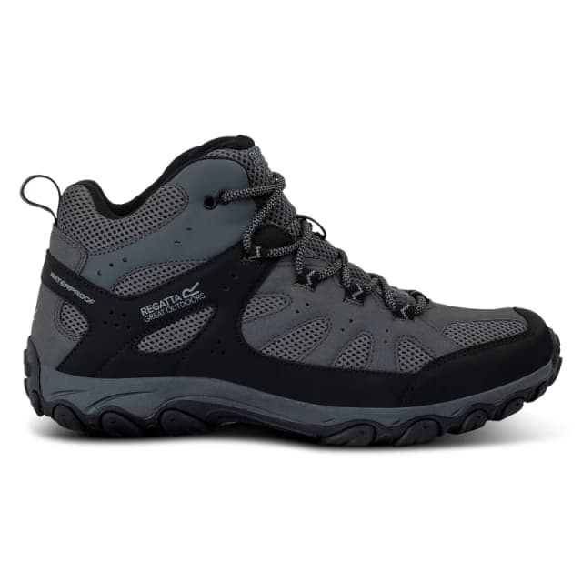 Regatta Regatta Men Edgepoint Breathable Waterproof Mid Walking Boots in Grey Size: 12 Grey 12 Male 5063516062813