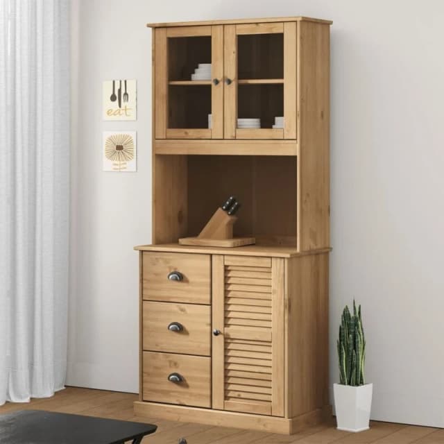VIDAXL Dresser Top vigo 78x30x100cm Solid Wood Pine Vidaxl 8720845846190