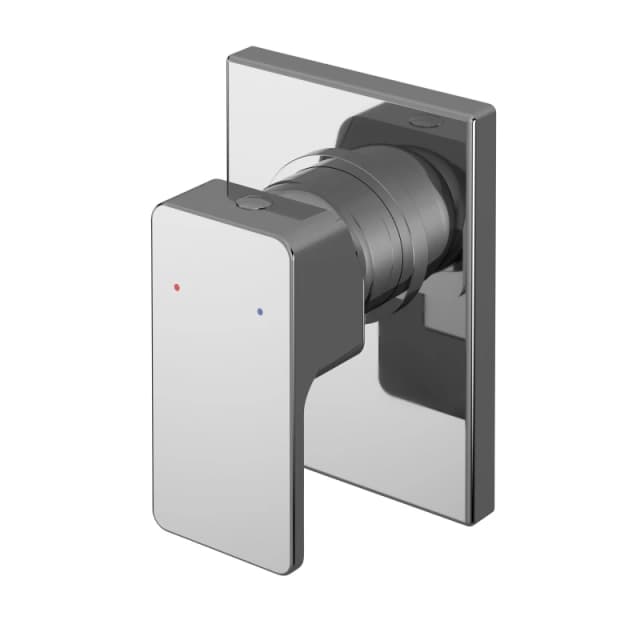 Balterley Square Concealed Manual Shower Valve 1 Outlet Chrome Silver