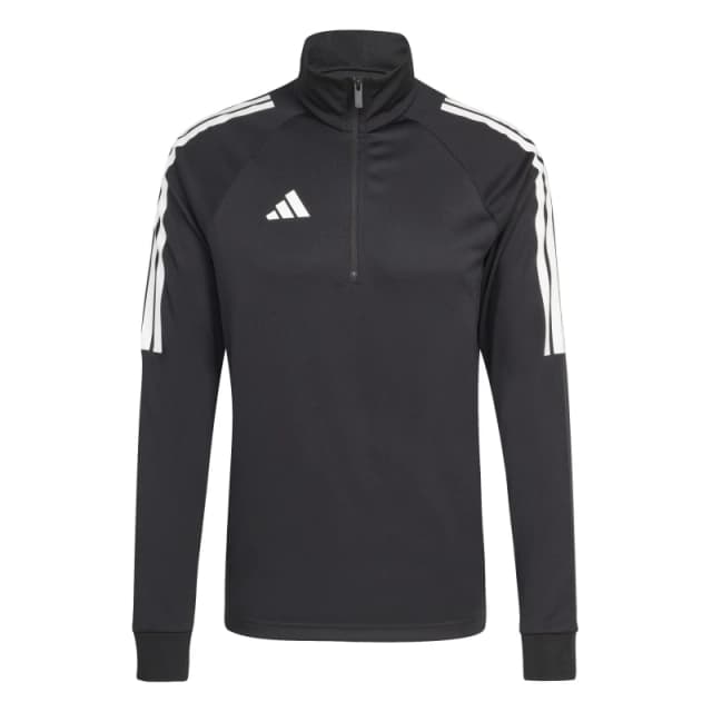 adidas Sereno Long Sleeve Zip Top Mens Black/White male XS