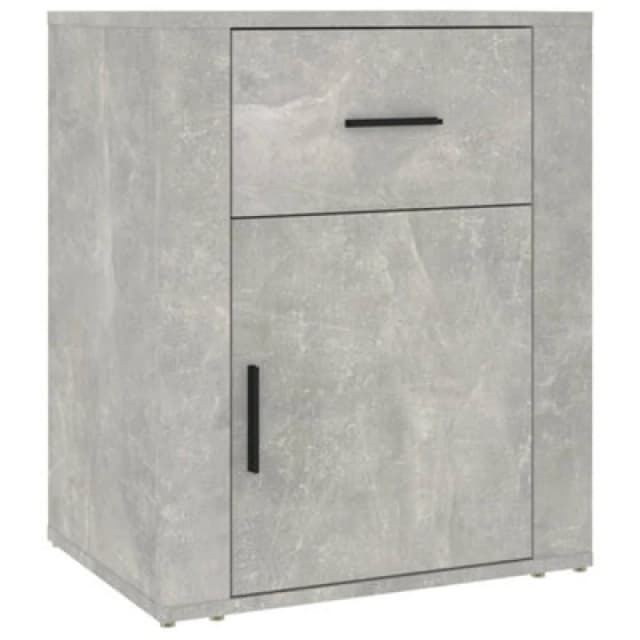 vidaXL Bedside Cabinet Concrete Grey 50x36x60cm Engineered Wood, Grey 816724
