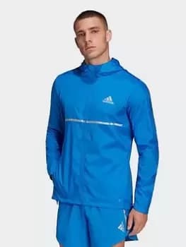 adidas Own The Run Jacket, Grey Size M Men